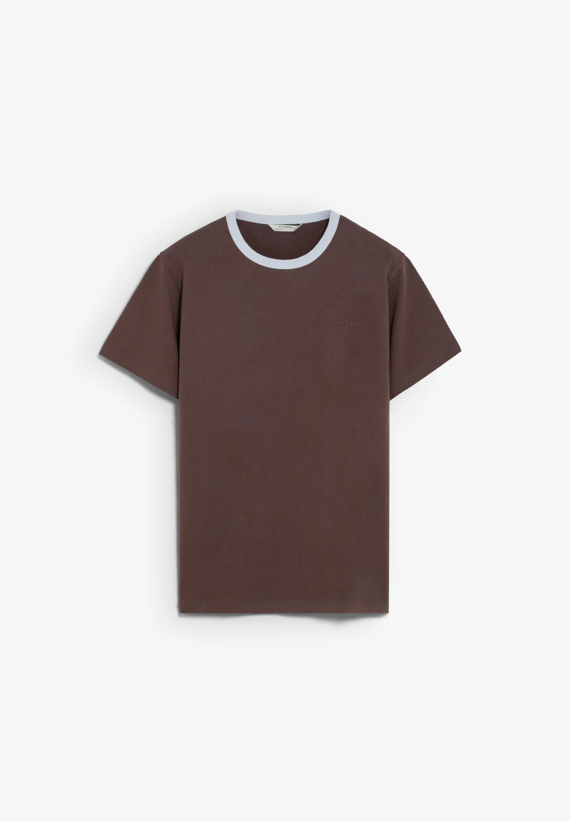 T-SHIRT COM GOLA EM CONTRASTE - Image 5