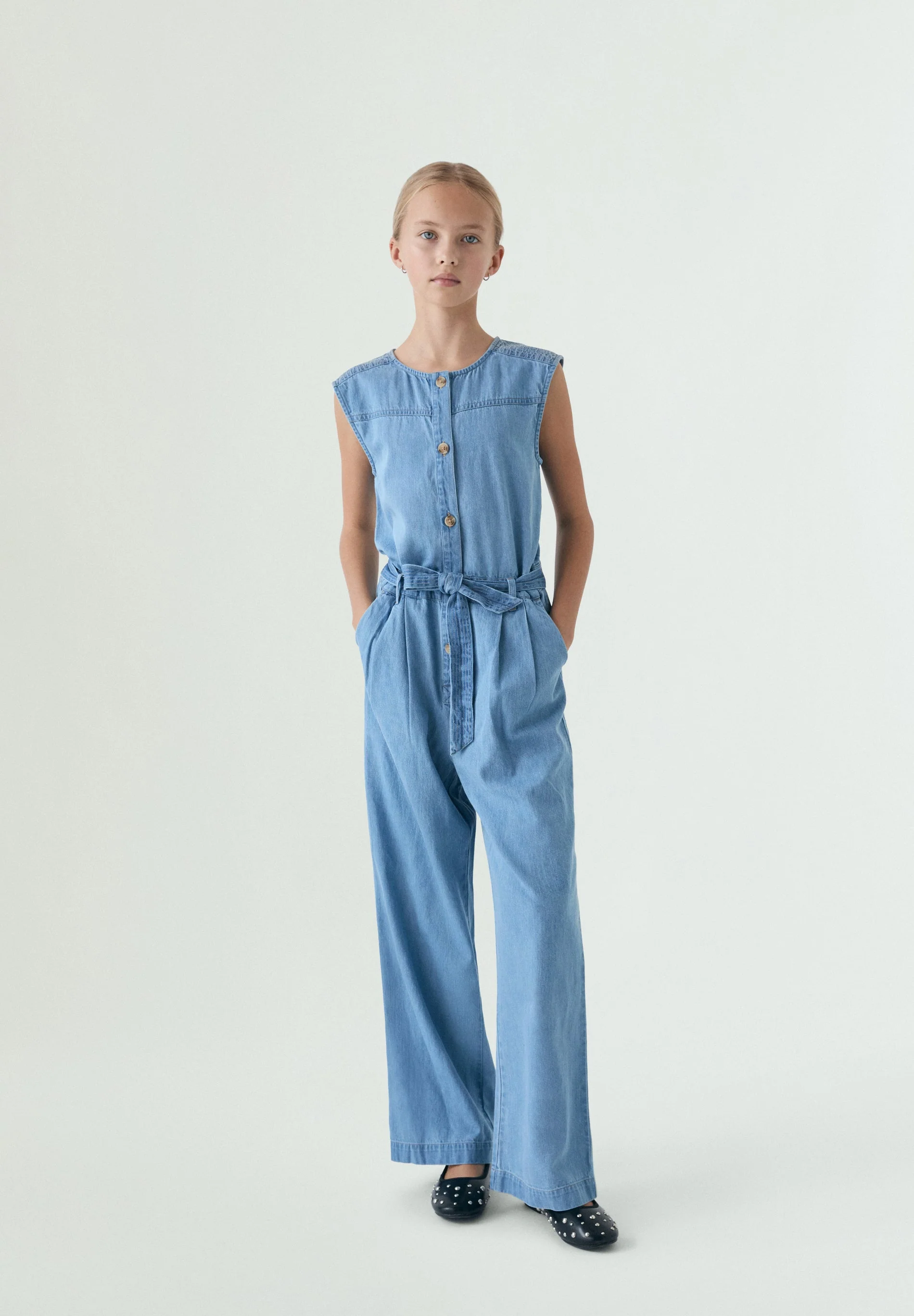 MACACÃO DENIM COM BOTÕES - Image 3